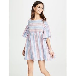 Free People Summer Nights Striped Mini Dress